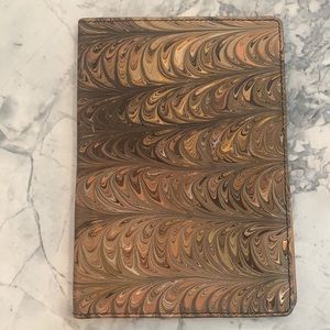 Marbled Leather Passport Cover